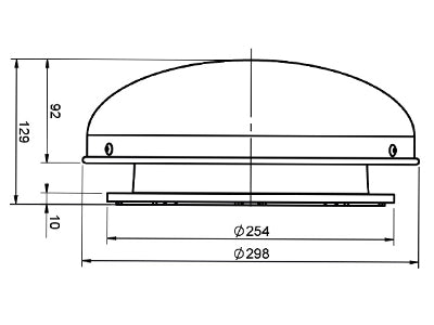 KATTOTUULETIN 24V VALKOIN