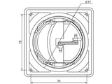 VENTTIILI 90 X 90MM SUUNNATTAVA