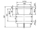 PUHALLIN 24V 4-JOHT. 133X135M TS500 3NOP