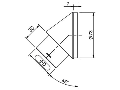 SUULAKE 45AST.45MM PUTKELLE