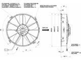 VAPAATUULETIN SPAL 12V 305/331MM IMEVÄ LL/167W