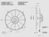 VAPAATUULETIN SPAL 24V 305/331MM PUHALTAVA