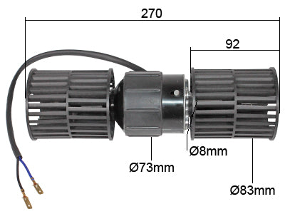 LÄM.MOOT 2-AKS. 12V HITACHI ZX