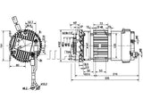 DC-MOOTTORI AMK6119 24V 1KW