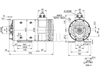 DC-MOOTTORI 24V 3KW IM0256