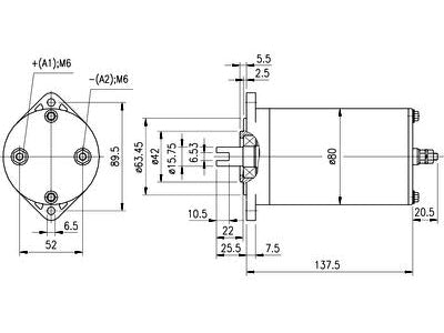DC-MOOTTORI  24V  0,8KW  MM69