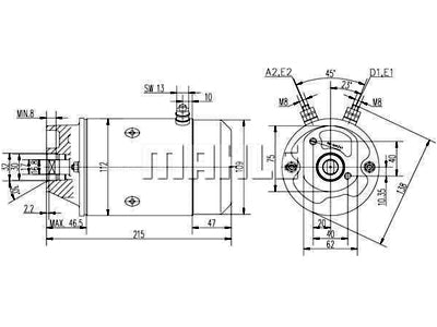 DC-MOOTTORI 12V 1,5KW AMJ5878