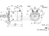 DC-MOOTTORI  12V 1,6KW AMJ4664