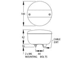 LED PERUUTUSVALO HALK. 140MM