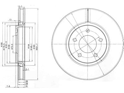 JARRULEVY DELPHI, 2 KPL / PKT, ETU, CHRYSLER GRAND VOYAGER
