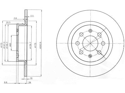 JARRULEVY DELPHI, 2 KPL / PKT, TAKA, FIAT GRANDE PUNTO / OPEL