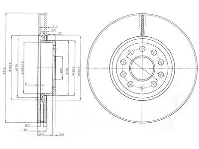 JARRULEVY DELPHI, 2 KPL / PKT, ETU, AUDI / SEAT / SKODA / VOLKSW