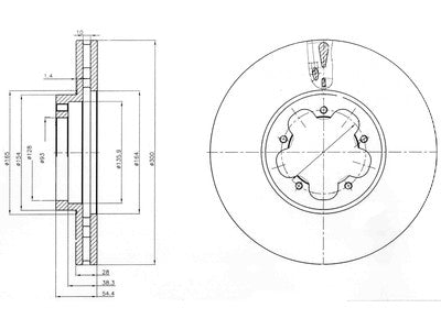 JARRULEVY DELPHI, 2 KPL / PKT, ETU, FORD TRANSIT