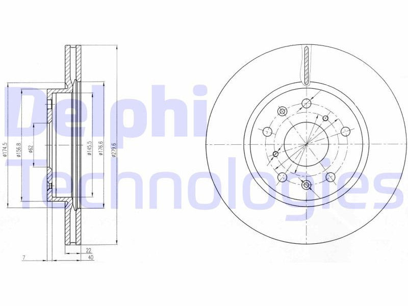 JARRULEVY DELPHI, 2 KPL / PKT, ETU, FIAT / SUZUKI