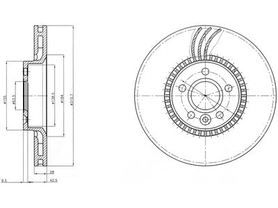 JARRULEVY DELPHI, 2 KPL / PKT, ETU, FORD S-MAX /