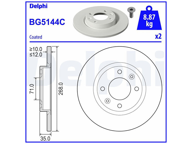 JARRULEVY DELPHI, 2 KPL / PKT, TAKA CITROEN/DS/OPEL/PEUGEOT