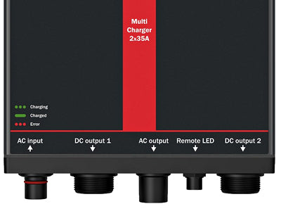 DEFA MULTICHARGER 12V/2X35A PLUGIN (704700)