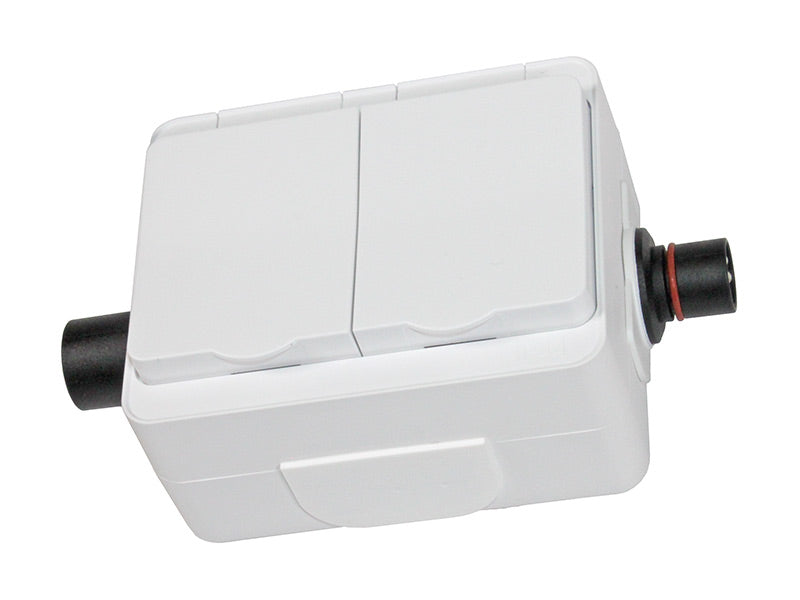 DEFA TUPLAPISTORASIA 230V - PINTA-ASENNUS PLUGIN-LIITOS VALK.