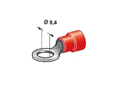 LIITIN PUNAINEN LENKKI 8MM