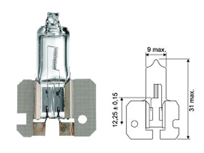 AUTOLAMPPU 12V H2 100W