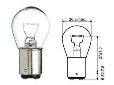 AUTOLAMPPU 1375 12V 20W BA15D