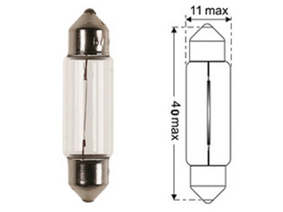 AUTOLAMPPU 6V 10W 11X40MM SV8,5