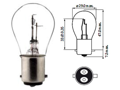 POLTTIMO 6V 15/15W BAX15D