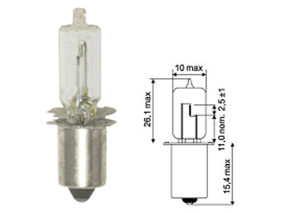 MINIHALOGEN 12V 15W (HS2) PX13,5S