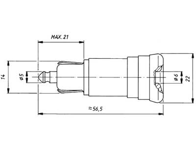 1-NAP.12MM DIN  PISTOKE