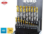 KIERUKKAPORASARJA RUKO DIN 338 HSS-TIN 19OS. 1.0-10.00