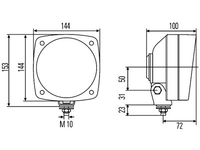 AJOVALOLYHTY H4 144X144MM