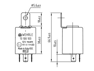 VILKKURELE LED-VALOILLE 12 V 3-NAP.
