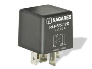 RELE 12V 40A 5-N. DIODI, 2X87 NAVAT, KORVATON