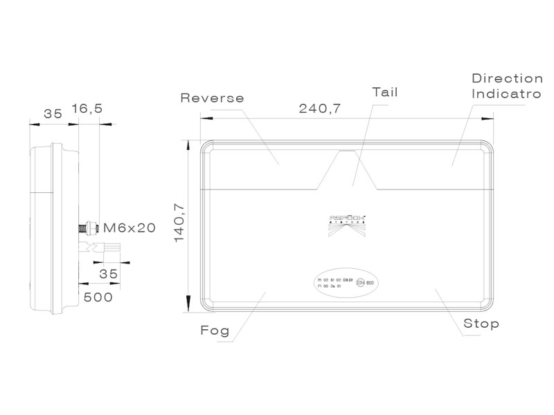 LED-TAKAVALO ASPÖCK MULTILED II OIK. - Image 2