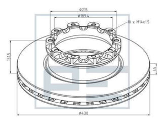 PE JARRULEVY 430MM SCHMITZ SAF B9-22 22.5