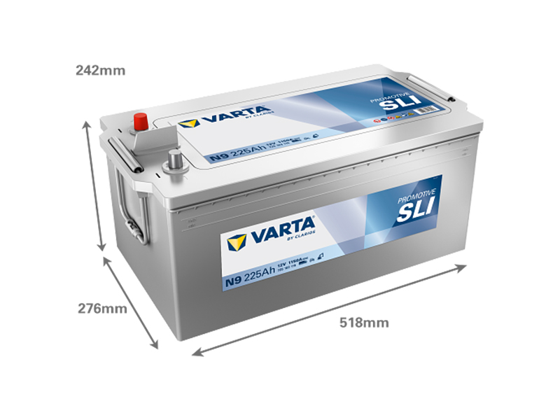 VARTA PROMOTIVE SLI 225AH 1150A 518X276X242MM +/- - Image 2