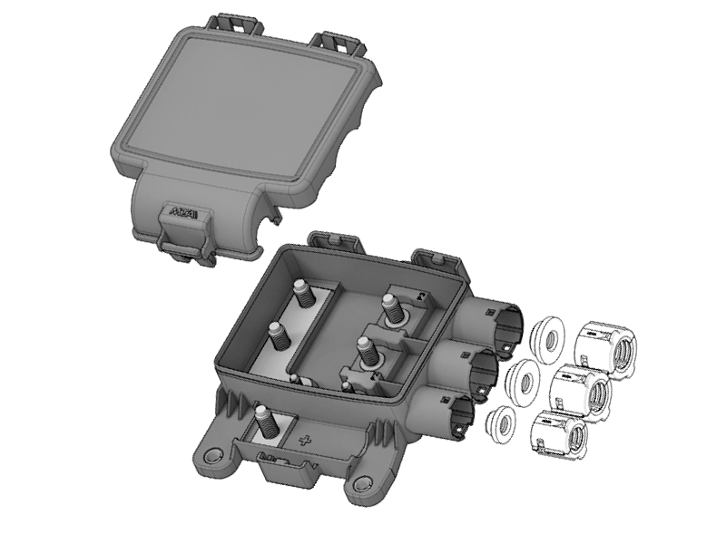 SULAKERASIA 3-OS. VESITIIVIS 1 X MIDIVAL JA 2 X MEGAVAL