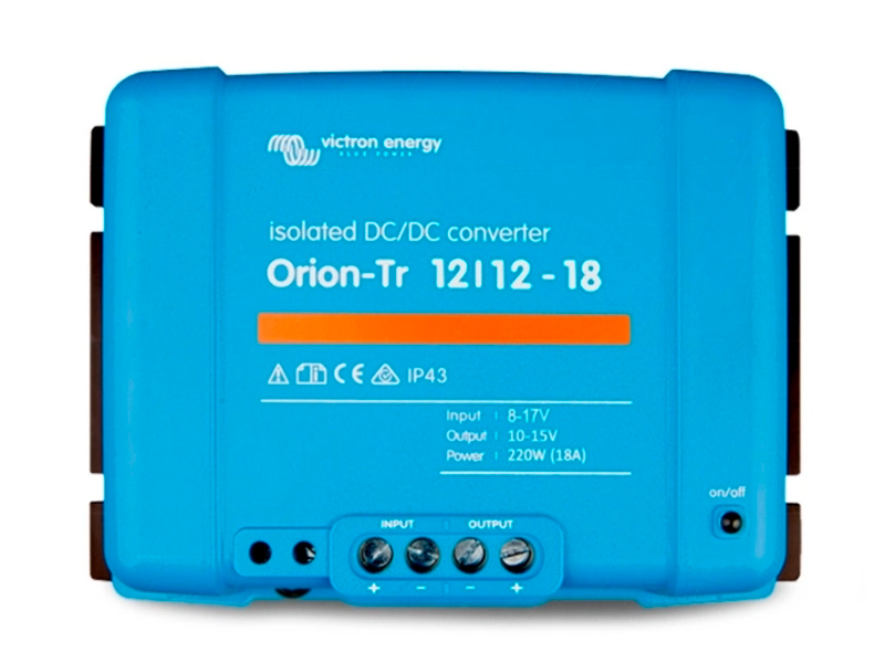 VICTRON ORION-TR KONVERTTERI 12/12-18A (220W) DC-DC ISOLATED