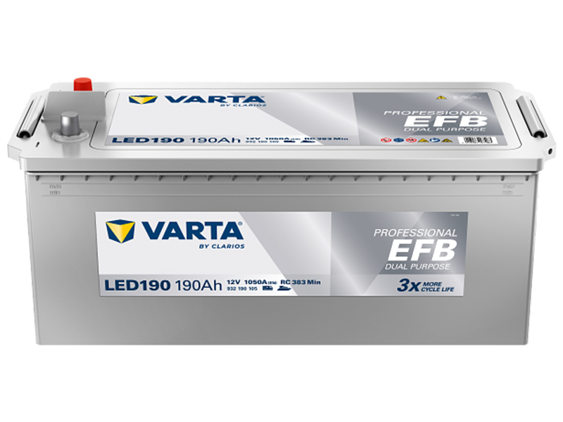 VARTA PROFESSIONAL EFB 190AH 1050A 513X223X223MM +/-