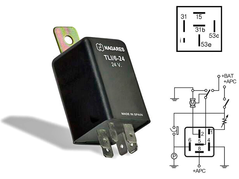 RELE MAHLE TIHKUKYTKIN 24V 6-N