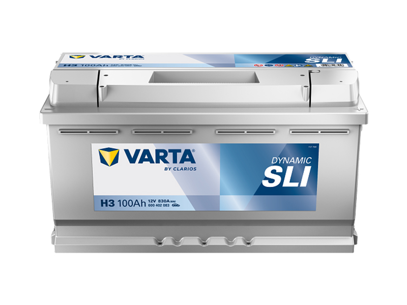VARTA DYNAMIC SLI 100AH 830A 353X175X190MM -/+