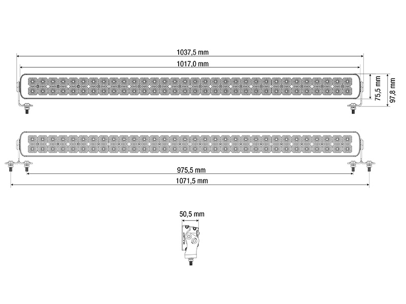 BULLBOY PROLINE REACTOR LED TYÖVALOTANKO DOUBLE 1017 - Image 3