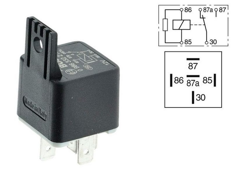 RELE 12V 5-N. 87A VASTUS