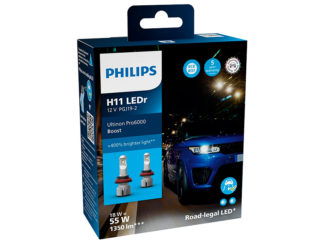 POLTTIMOPARI PHILIPS LED H11 12V 18W ULTINON PRO6000 E-MARK