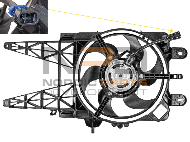 VAPAATUULETIN MOOTTORI NPD FIAT - Image 2